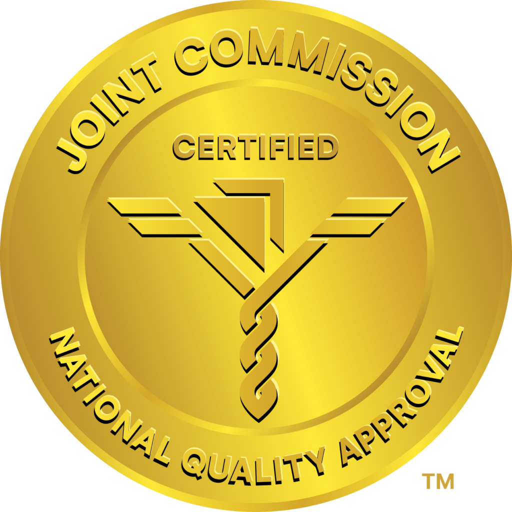 The 2026 Joint Commission Gold Seal of Approval logo, recognizing accredited behavioral health care standards and quality of care