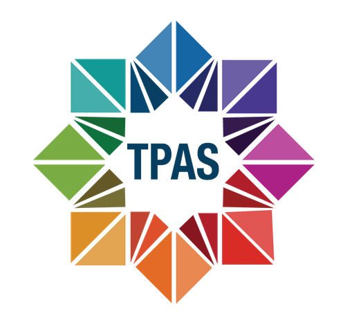 TPAS (Trauma Professionals Association of San Diego) logo, representing Chroma Wellness Center's professional affiliation with a trauma-informed behavioral health organization.