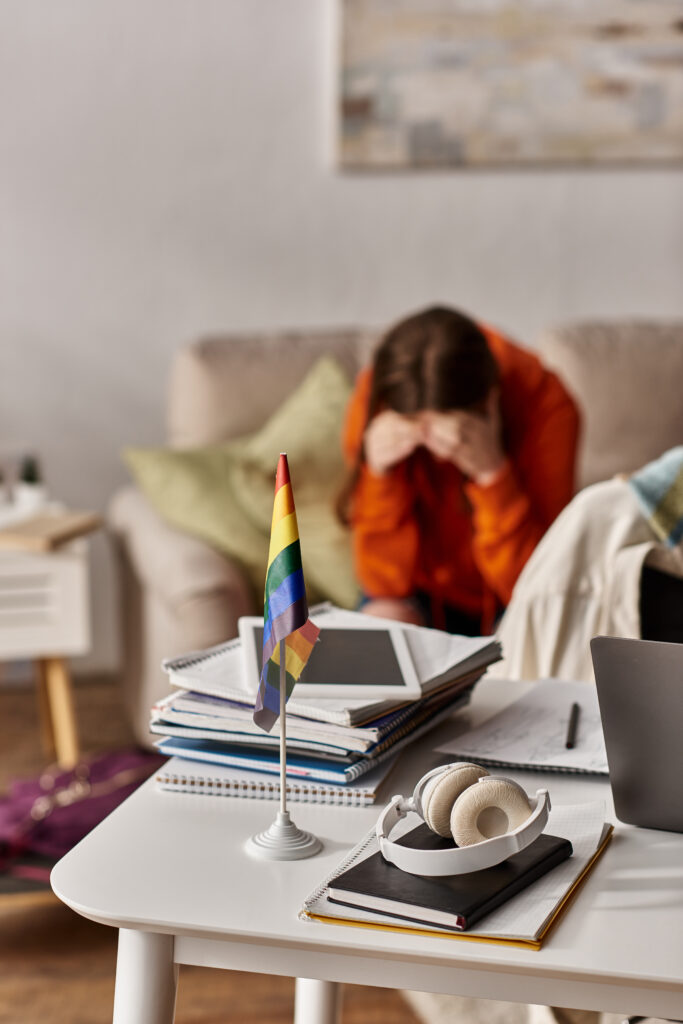 person struggling with adhd